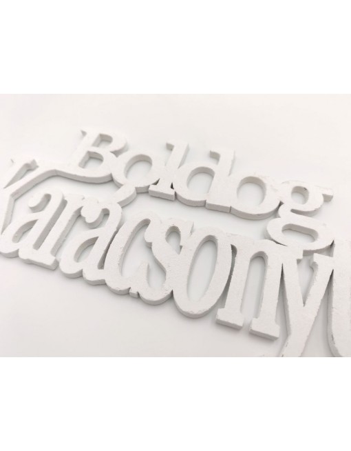 Fehér Boldog Karácsonyt felirat