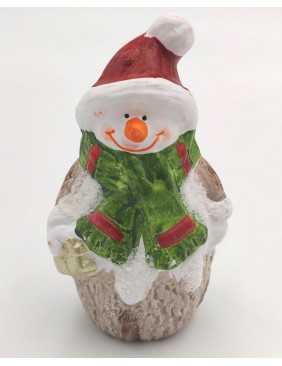 Hóember, szarvas, télapó figura, 10 cm