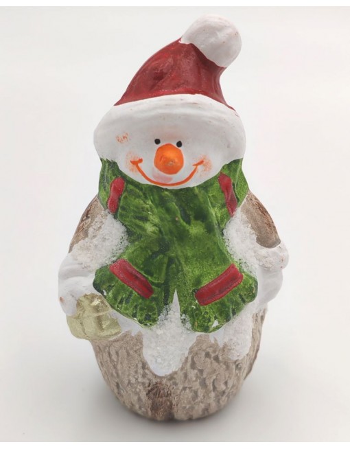 Hóember, szarvas, télapó figura, 10 cm