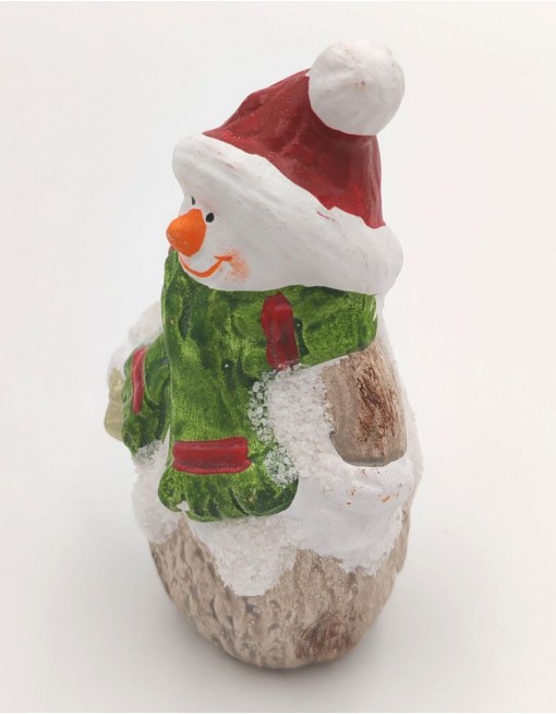 Hóember, szarvas, télapó figura, 10 cm