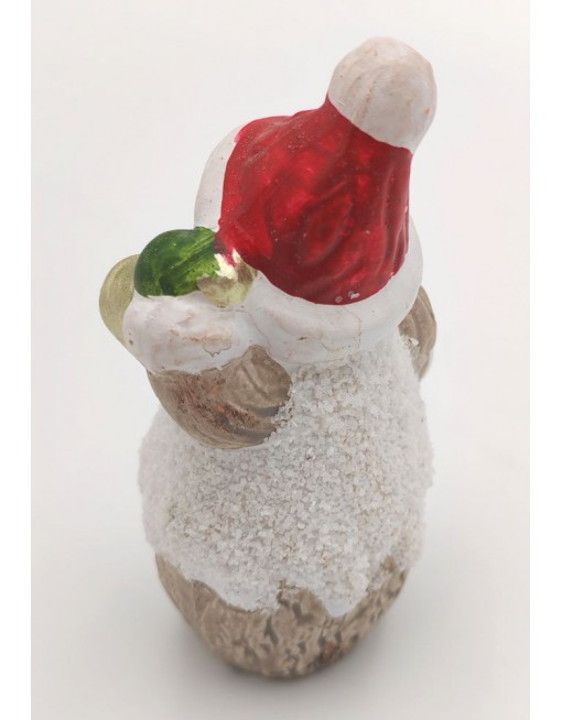 Hóember, szarvas, télapó figura, 10 cm