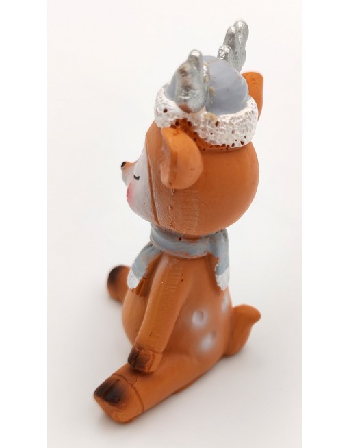 Ülő őzike figura, 7 cm