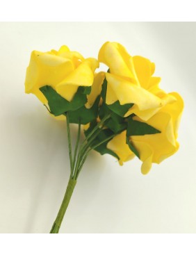 Polifoam rózsa köteg, 6 cm