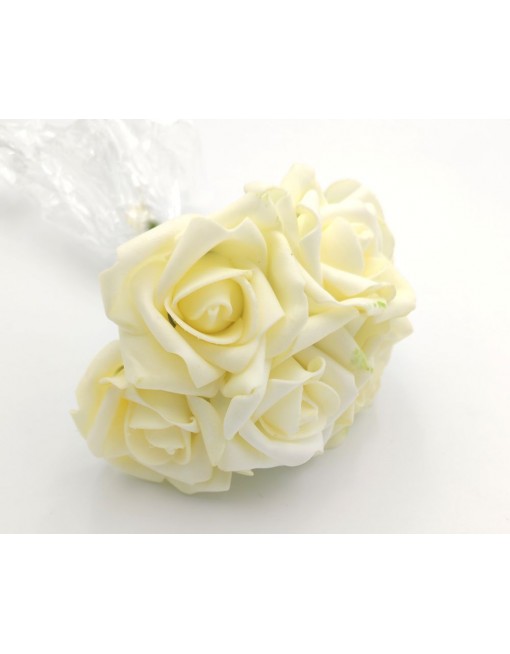 Polifoam rózsa köteg, 6 cm