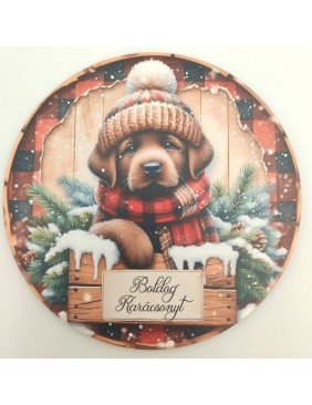 Fa tábla, Karácsony, kutya