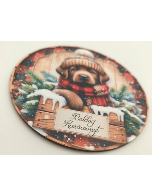 Fa tábla, Karácsony, kutya