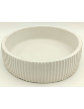 Gipsz-cement tál, bordázott