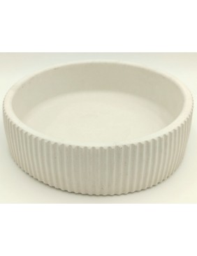 Gipsz-cement tál, bordázott