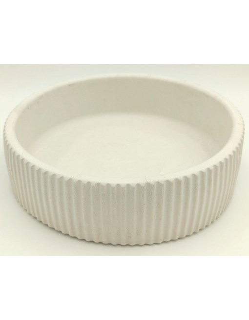 Gipsz-cement tál, bordázott