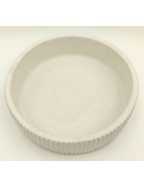 Gipsz-cement tál, bordázott