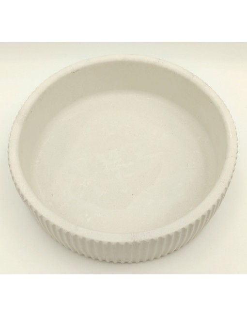 Gipsz-cement tál, bordázott