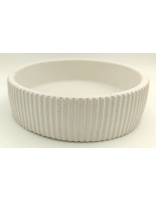 Gipsz-cement tál, bordázott