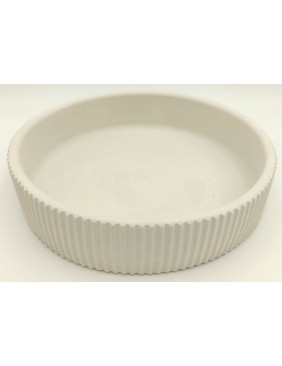 Gipsz-cement tál, bordázott - nagy