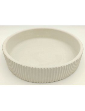 Gipsz-cement tál, bordázott - nagy