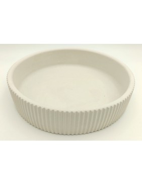Gipsz-cement tál, bordázott - nagy