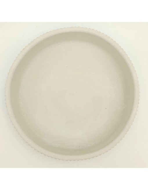 Gipsz-cement tál, bordázott - nagy