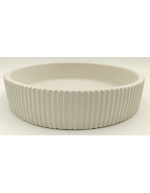 Gipsz-cement tál, bordázott - nagy