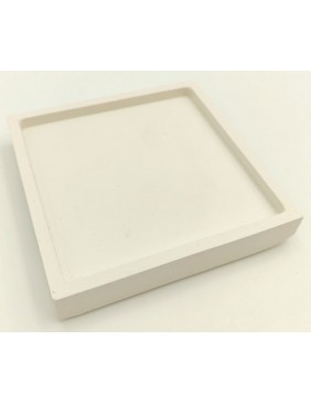 Gipsz-cement tál, négyzet