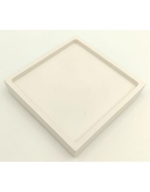 Gipsz-cement tál, négyzet