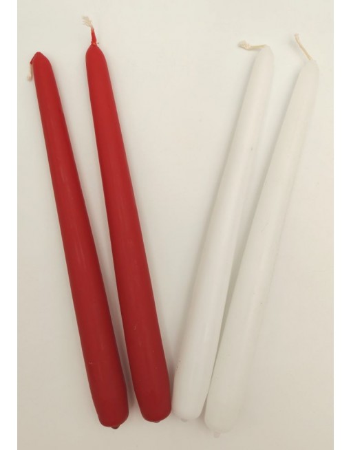 Szálas gyertya, több szín