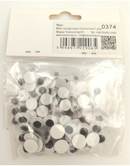 Műanyag mozgó szem