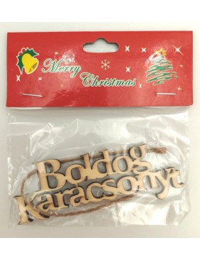 Boldog Karácsonyt felirat