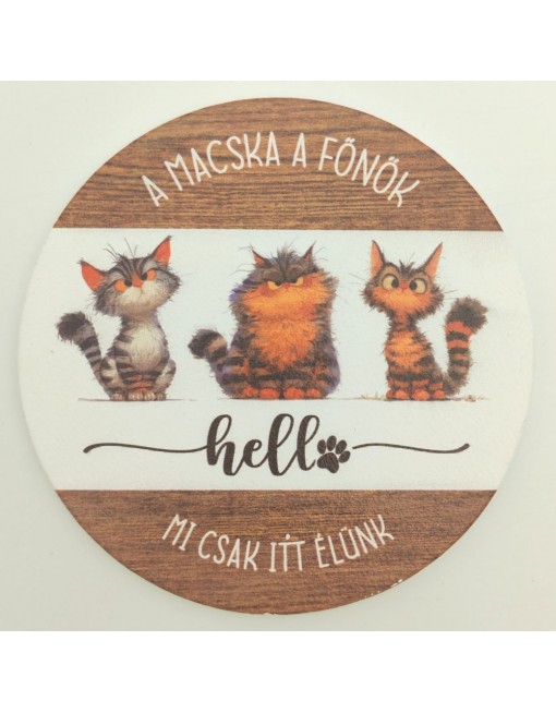 Fa tábla - macska