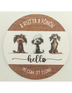 Fa tábla - kutya