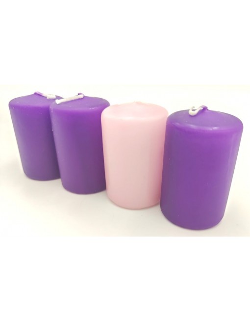 Adventi gyertya, lila-rózsaszín