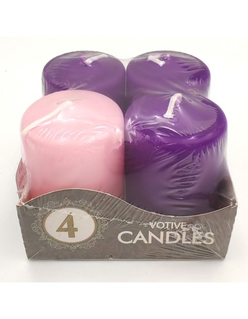 Adventi gyertya, lila-rózsaszín
