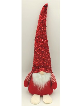 Manó flitteres sapkában