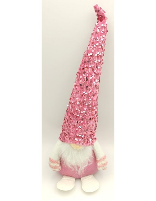 Manó flitteres sapkában