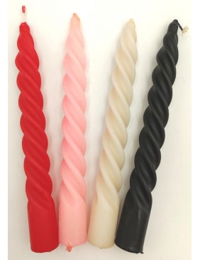 Csavart gyertya, 19 cm