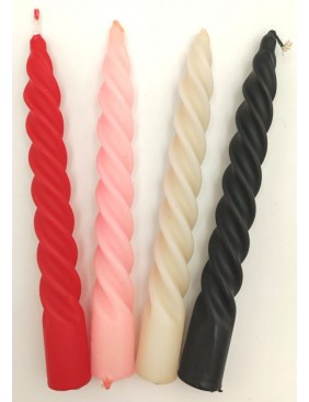 Csavart gyertya, 19 cm