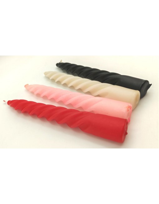 Csavart gyertya, 19 cm