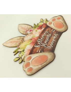 Dekor tábla - nyuszifül