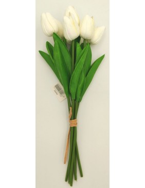 Polifoam tulipán köteg, fehér