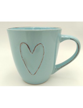 Kék bögre szívvel