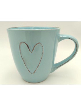 Kék bögre szívvel