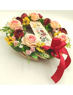 Kopogtató tavasz táblával