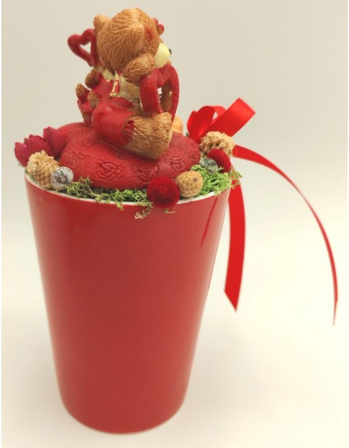 Macipár szíves bögrén 3