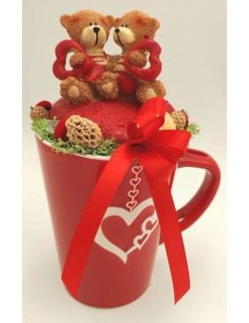 Macipár szíves bögrén 4