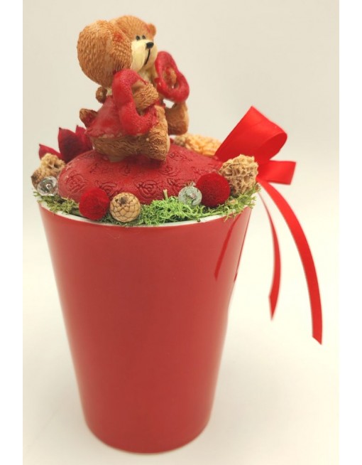 Macipár szíves bögrén 4