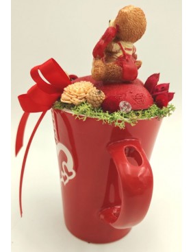 Macipár szíves bögrén 4