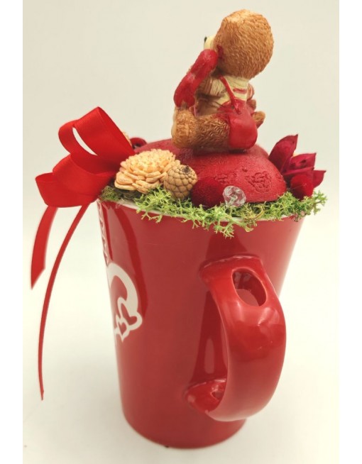 Macipár szíves bögrén 4