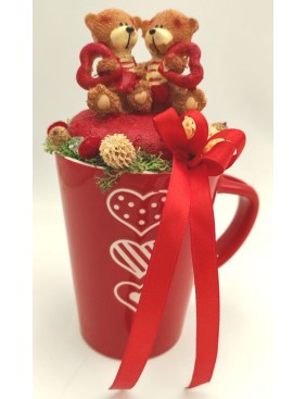 Macipár szíves bögrén 5