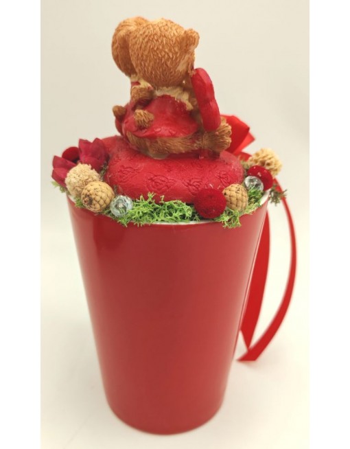 Macipár szíves bögrén 5