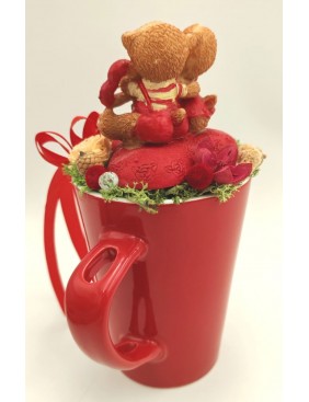 Macipár szíves bögrén 5