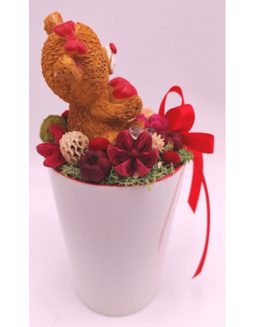 Maci fehér bögrén 1