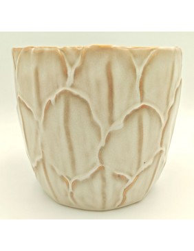 Arany-fehér kerámia kaspó